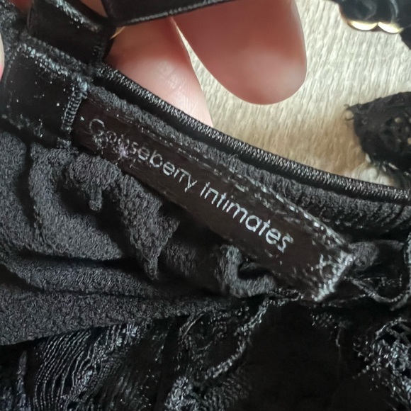 Gooseberry Intimates Coquette Slip Dress Black Size XS - Picture 13 of 13